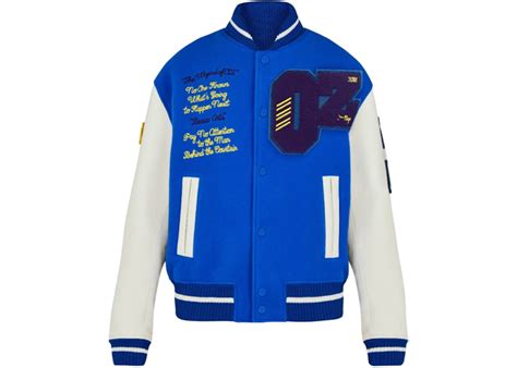 Louis Vuitton Oz Varsity Jacket (SS19) Blue/White 